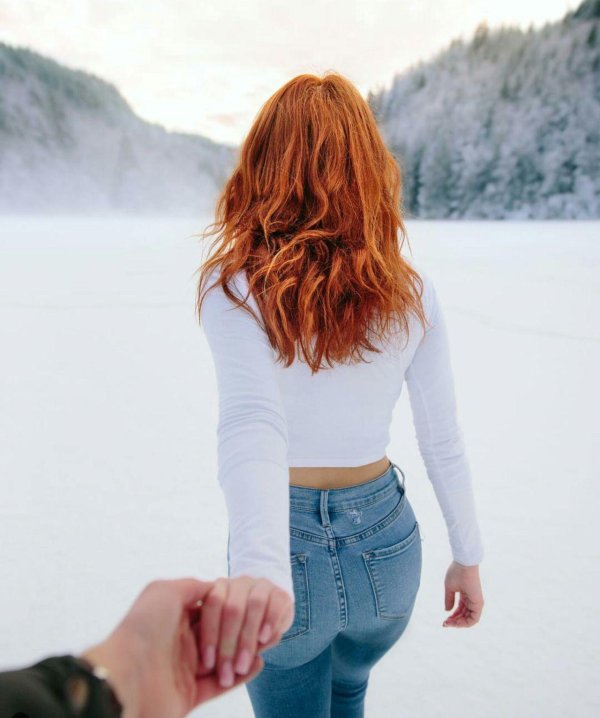 девушка рыжая