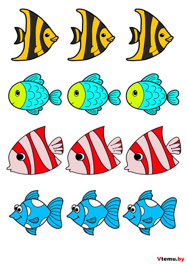 рисование рыбки