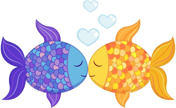 влюбленные рыбки