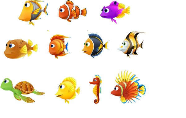 мультяшная рыба