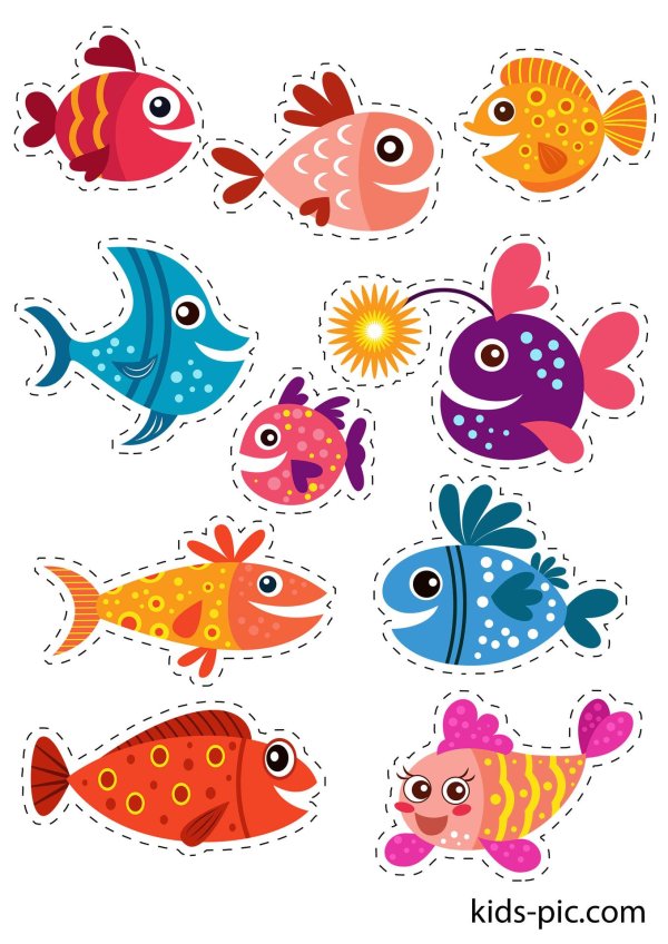 рыбка аппликация