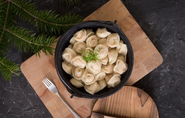 пельмени отварные