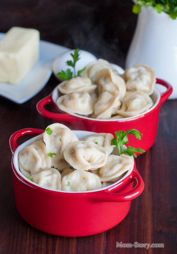 пельмени вареные