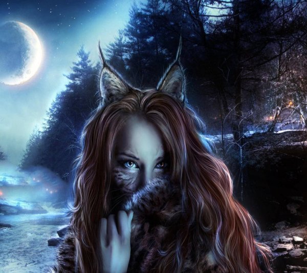 девушка оборотень