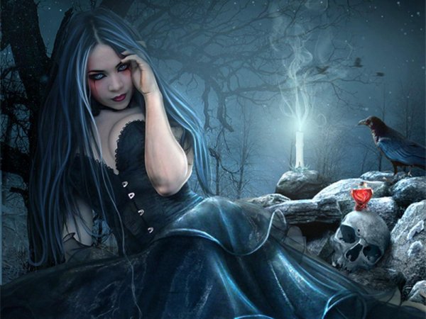 готическая девушка