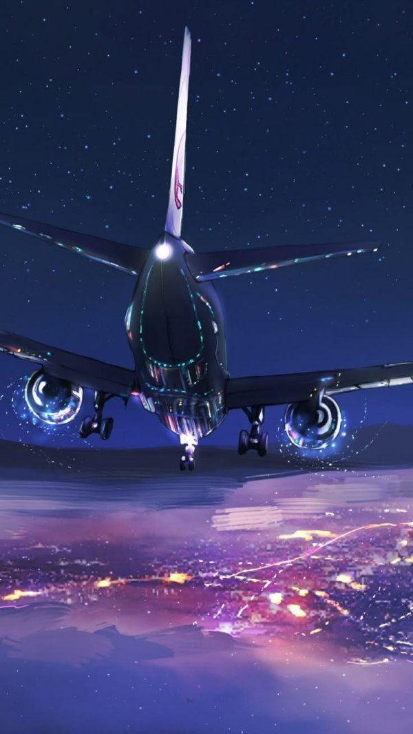 самолет темный