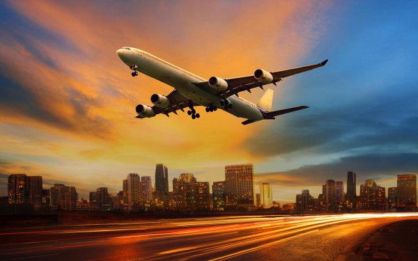 взлет самолета