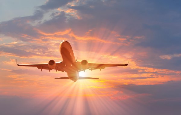 взлет самолета