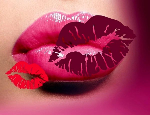 губы поцелуи