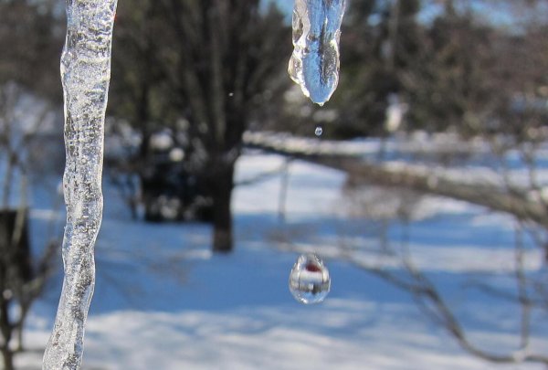 зима оттепель