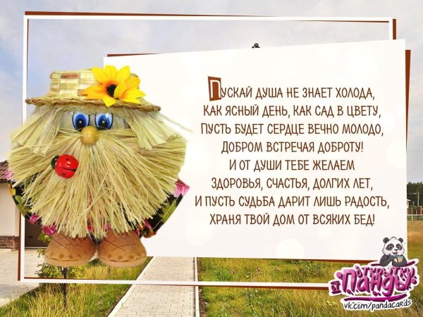 с днём рождения с домовенком