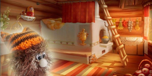 фон русская изба