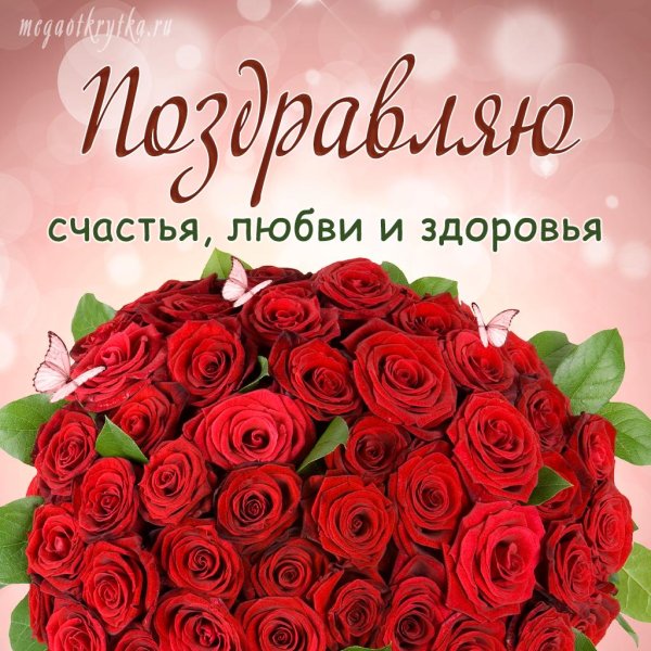 розы с пожеланиями