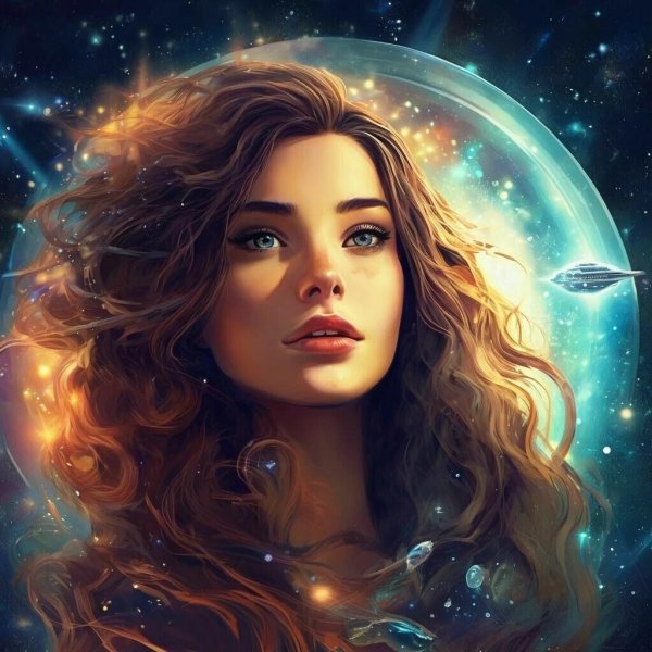 космическая девушка