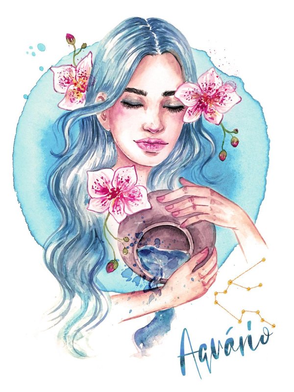 девушка водолей