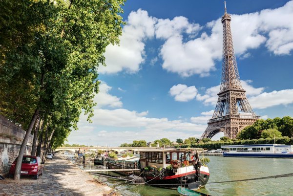 эйфелева башня река сена