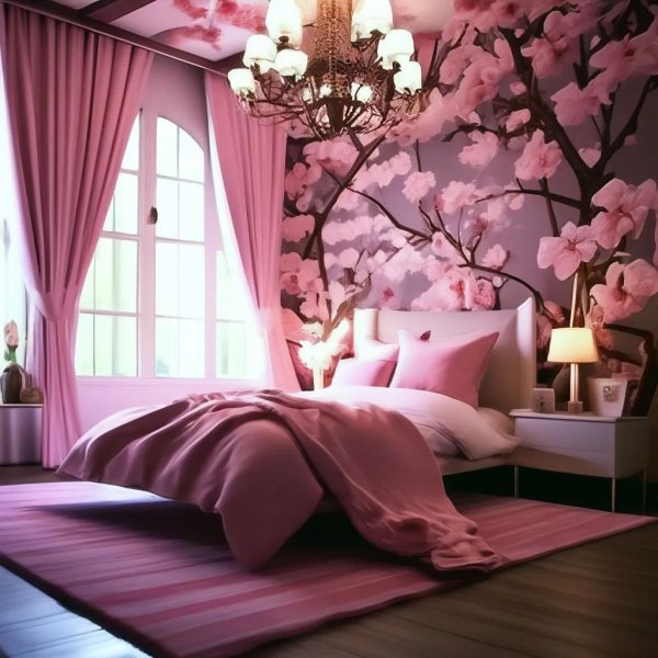 интерьер спальной