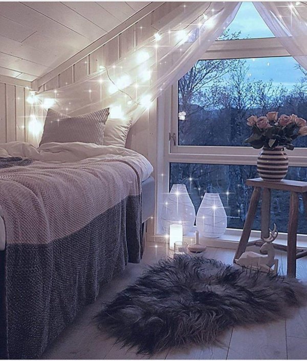 уютная кровать