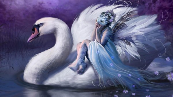 девушка лебедь