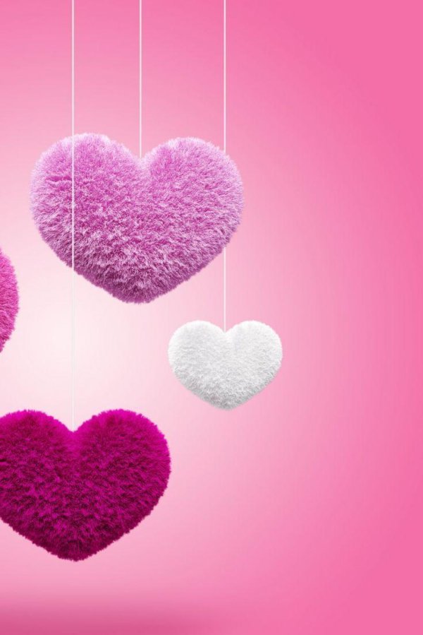пушистое сердечко