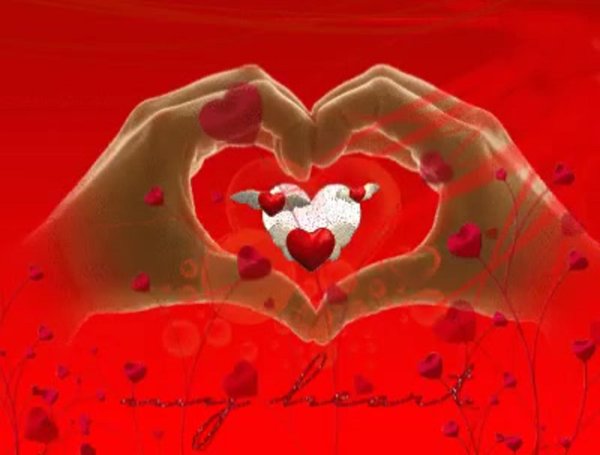 поцелуй с сердечком