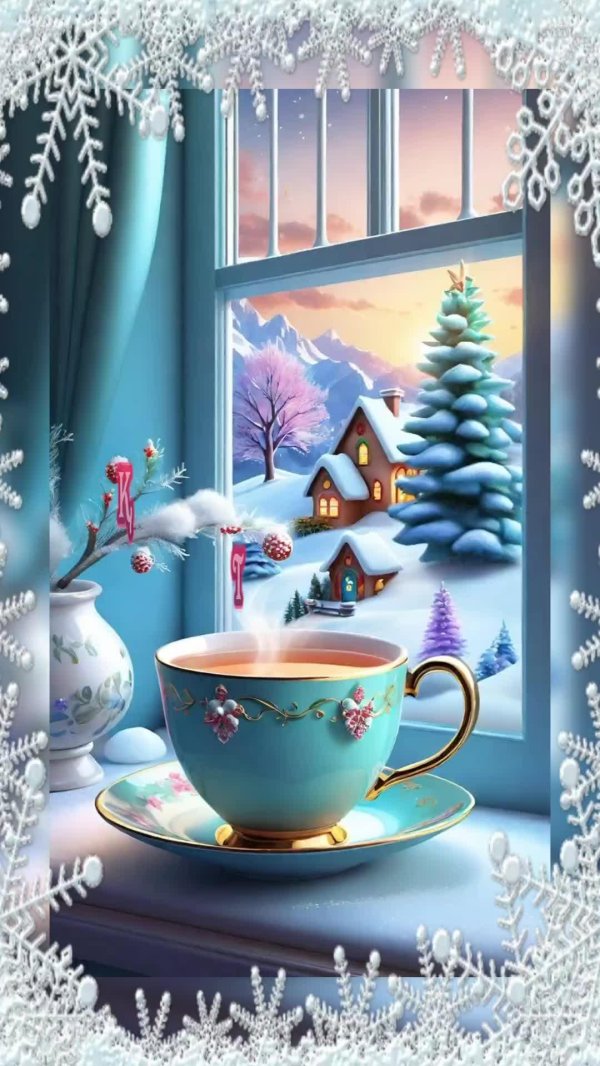 доброе утро новогодние открытки