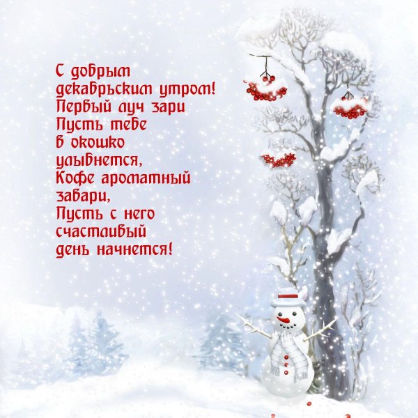 с добрым декабрьским утром
