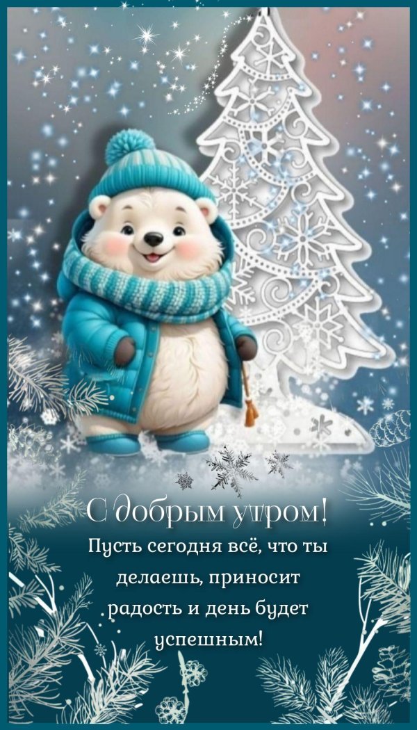 доброе морозное утро декабря