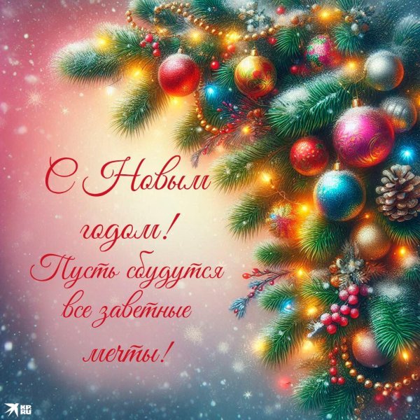 открытка с новый годом