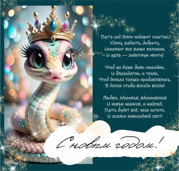 новый 2025 год змеи