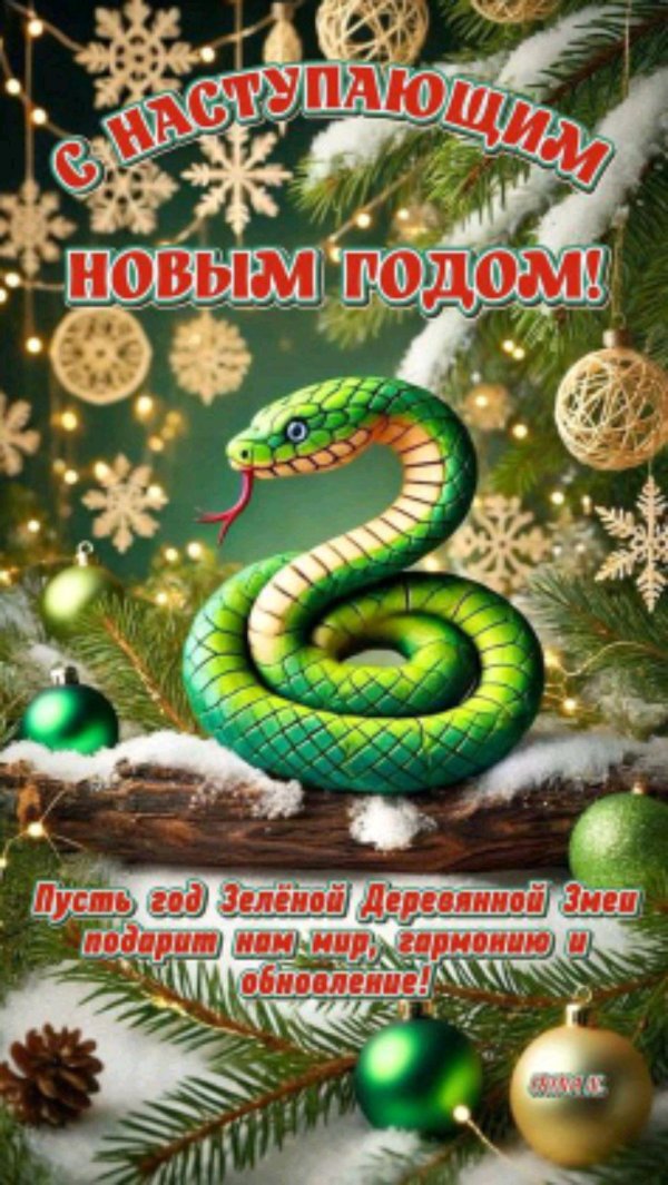 змея 2025 новый год