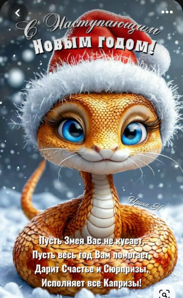 с новым годом змеи
