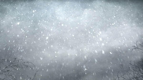 летящий снег