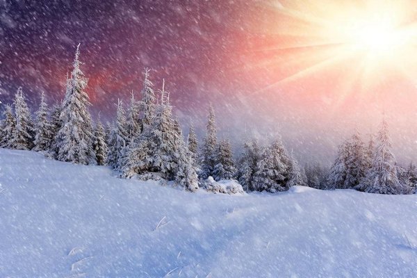 красивые зимние пейзажи