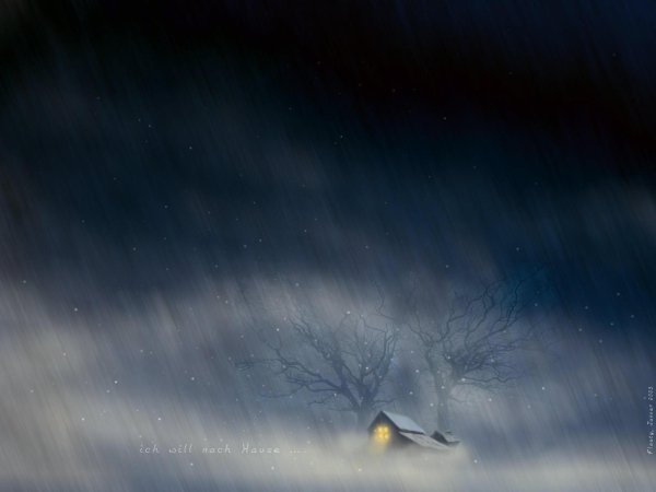 вьюга ночью