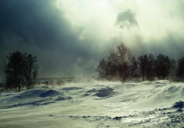 буря зимой