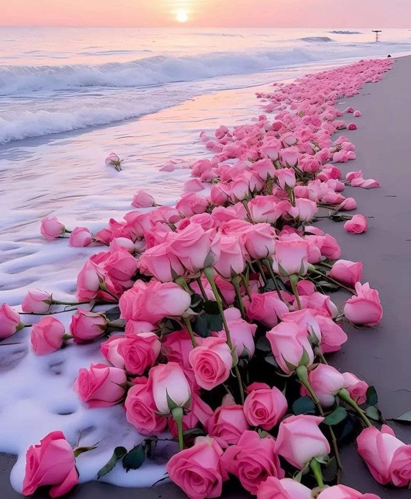 розовый пляж