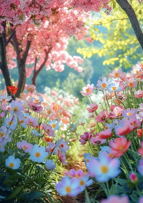 пейзажи цветы