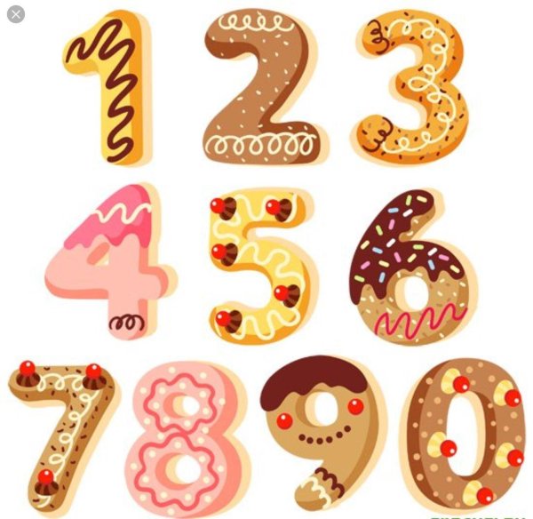 пряники в виде цифр