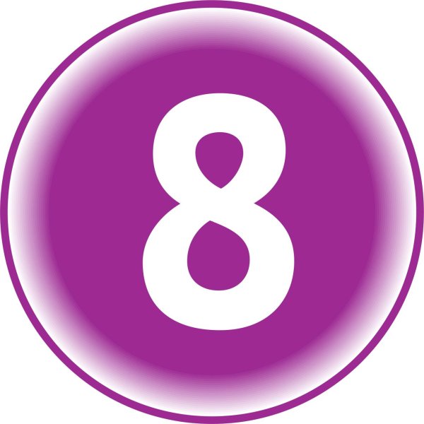 цифра 8 красивая