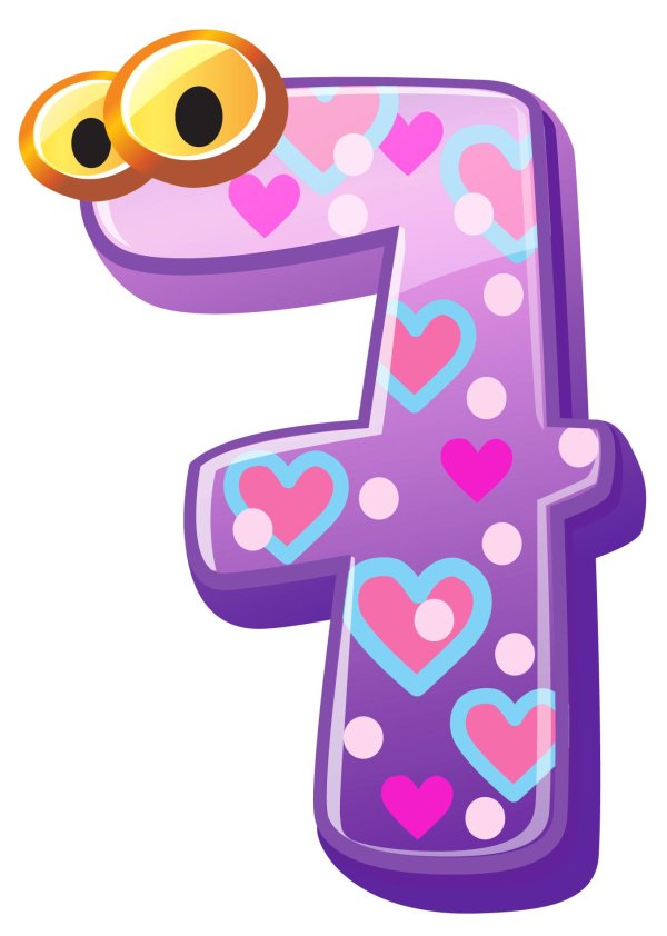 мультяшные цифры