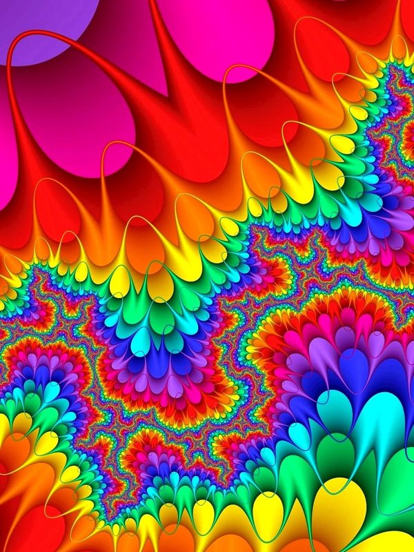 радужные узоры