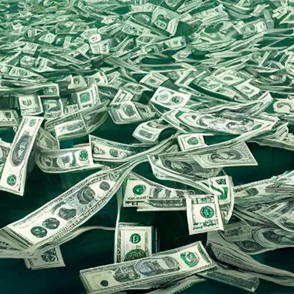доллары куча