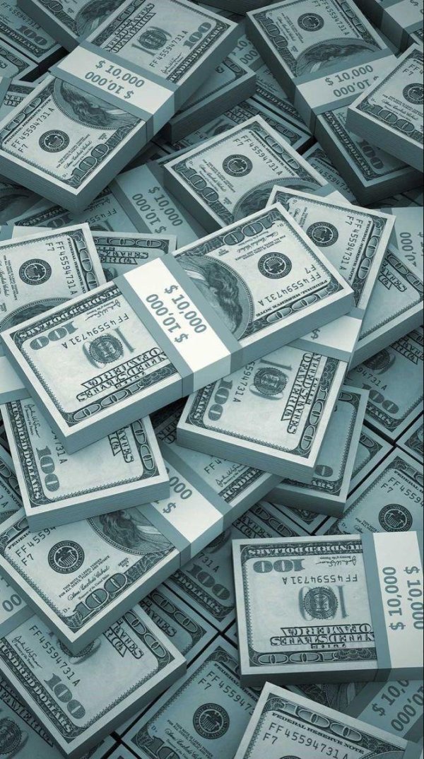 доллары куча