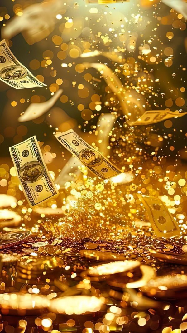 золотая фон