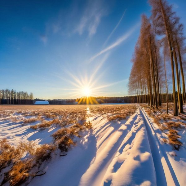 зимнее солнце