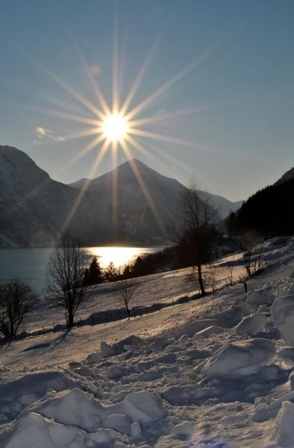 солнце зимой