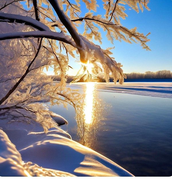 красивые зимние пейзажи