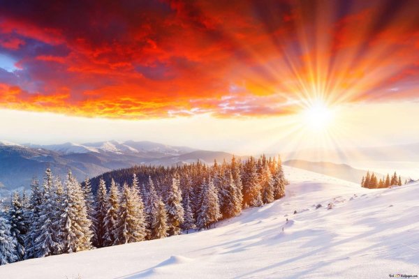 зимние горы