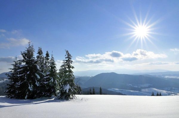 зимние горы